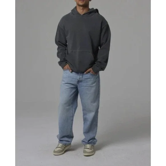 Talentless x Scott Disick Heavyweight Hoodie Blank Distressed Gray Men's Large - Picture 16 of 16